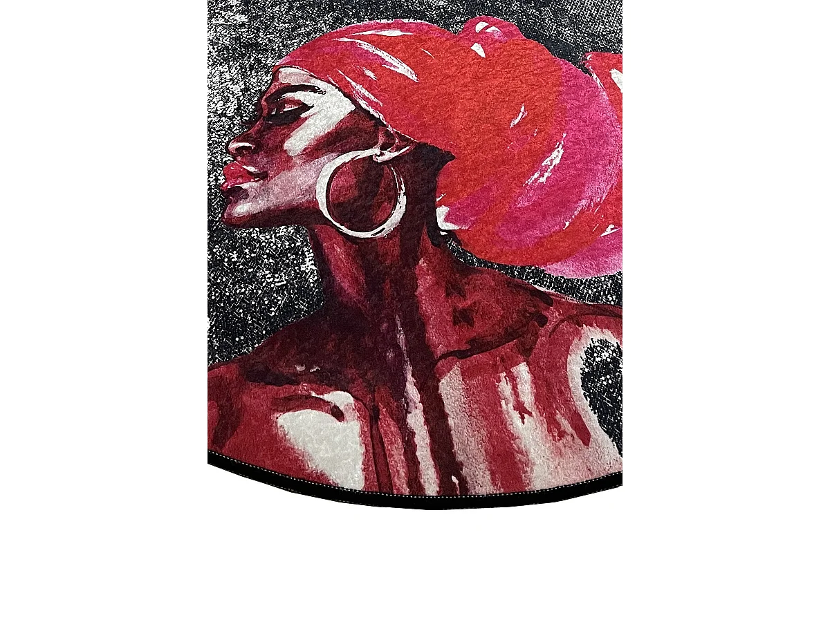 Alfombra de baño Pink Hair Djt (140 cm) multicolor