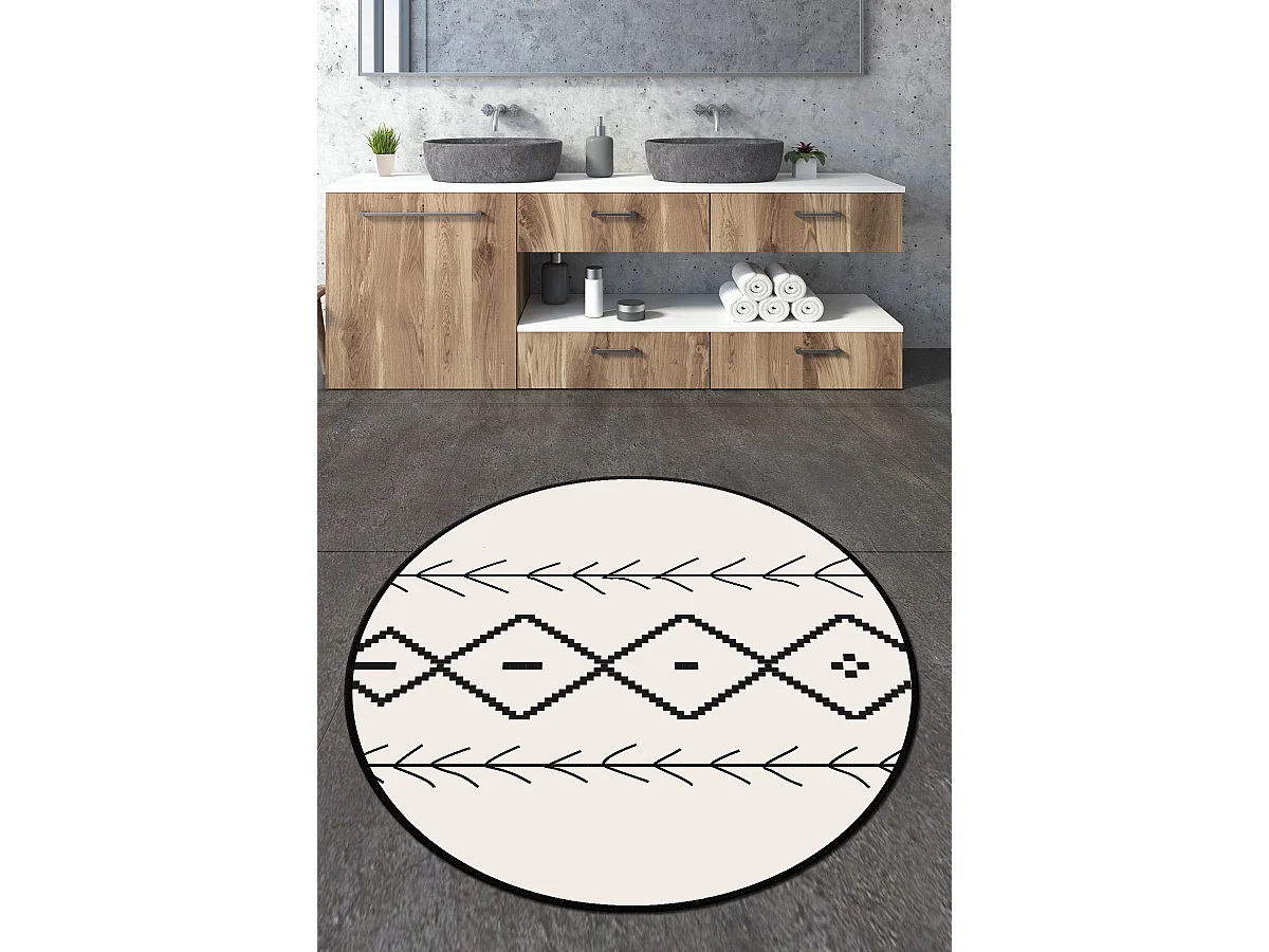 Alfombra de baño Sagitta Circle Djt 120 multicolor