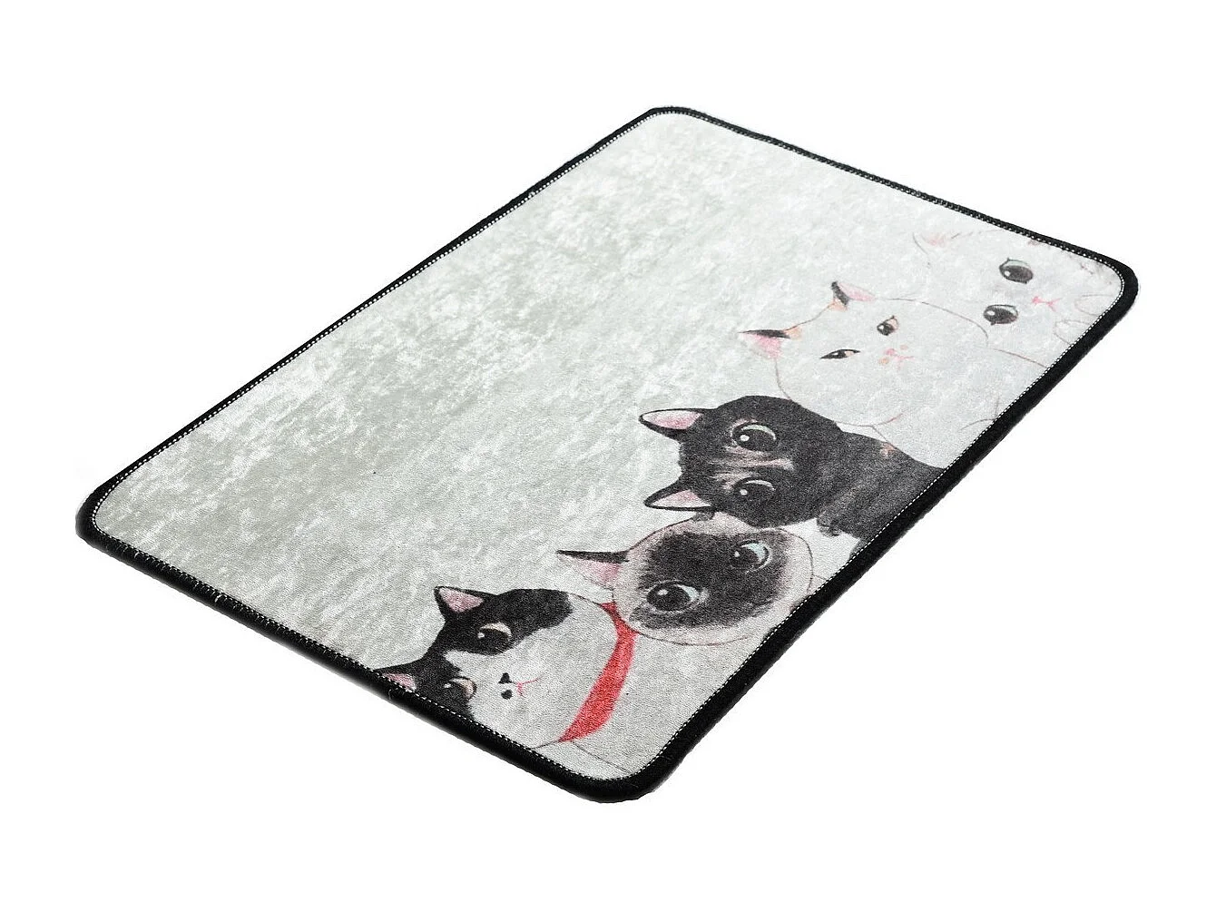 Alfombra de baño Angry Cats DJT multicolor