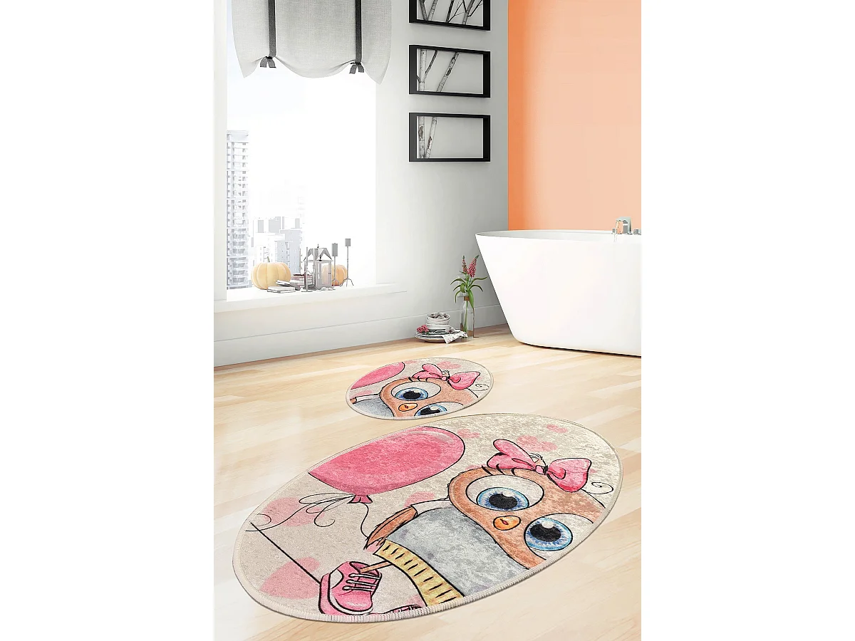 Alfombra de baño Set (2 piezas) Kitty multicolor
