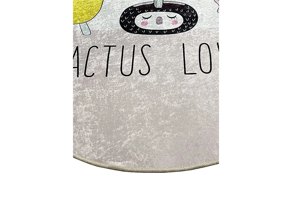 Alfombra de baño Pink Cactus Djt (100 cm) multicolor