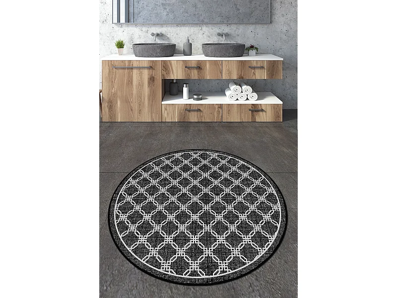 Alfombra de baño Chain Circle Djt 120 multicolor