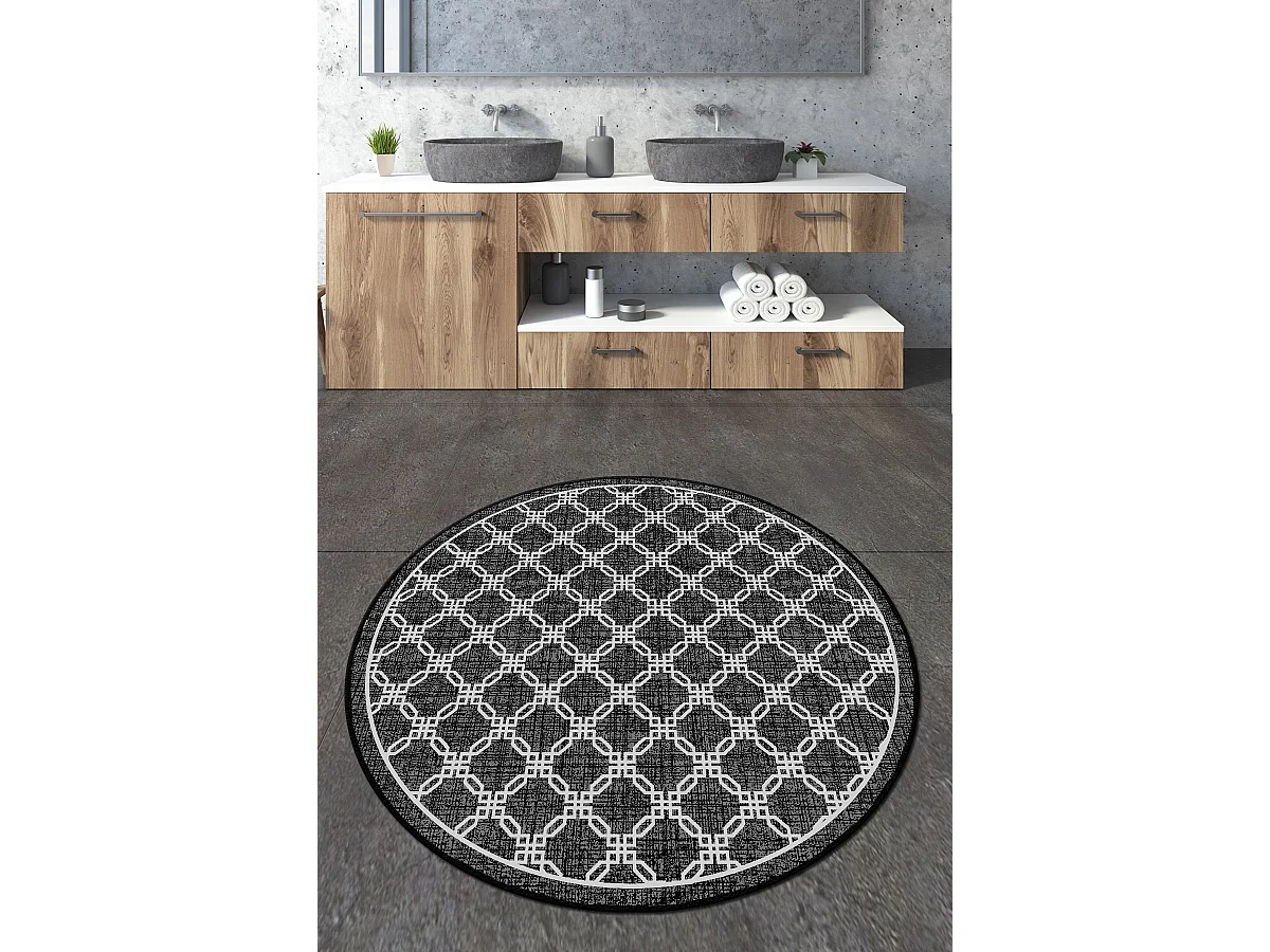 Alfombra de baño Chain Circle Djt 120 multicolor