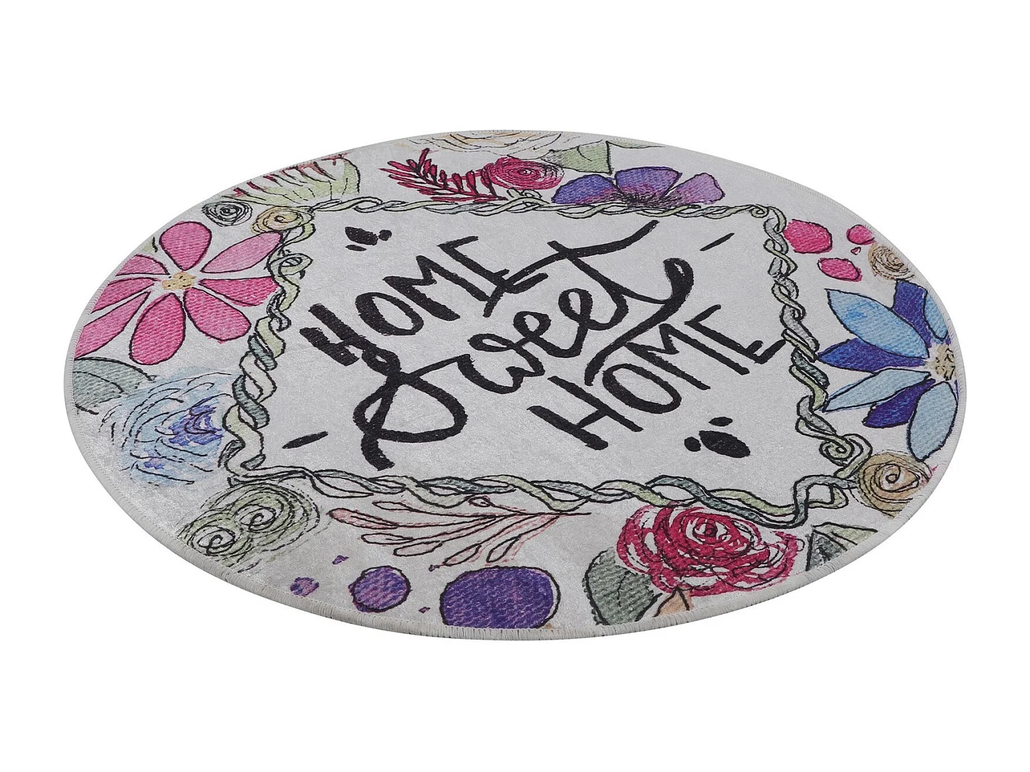 Alfombra de baño Topiary Circle Djt 80 multicolor