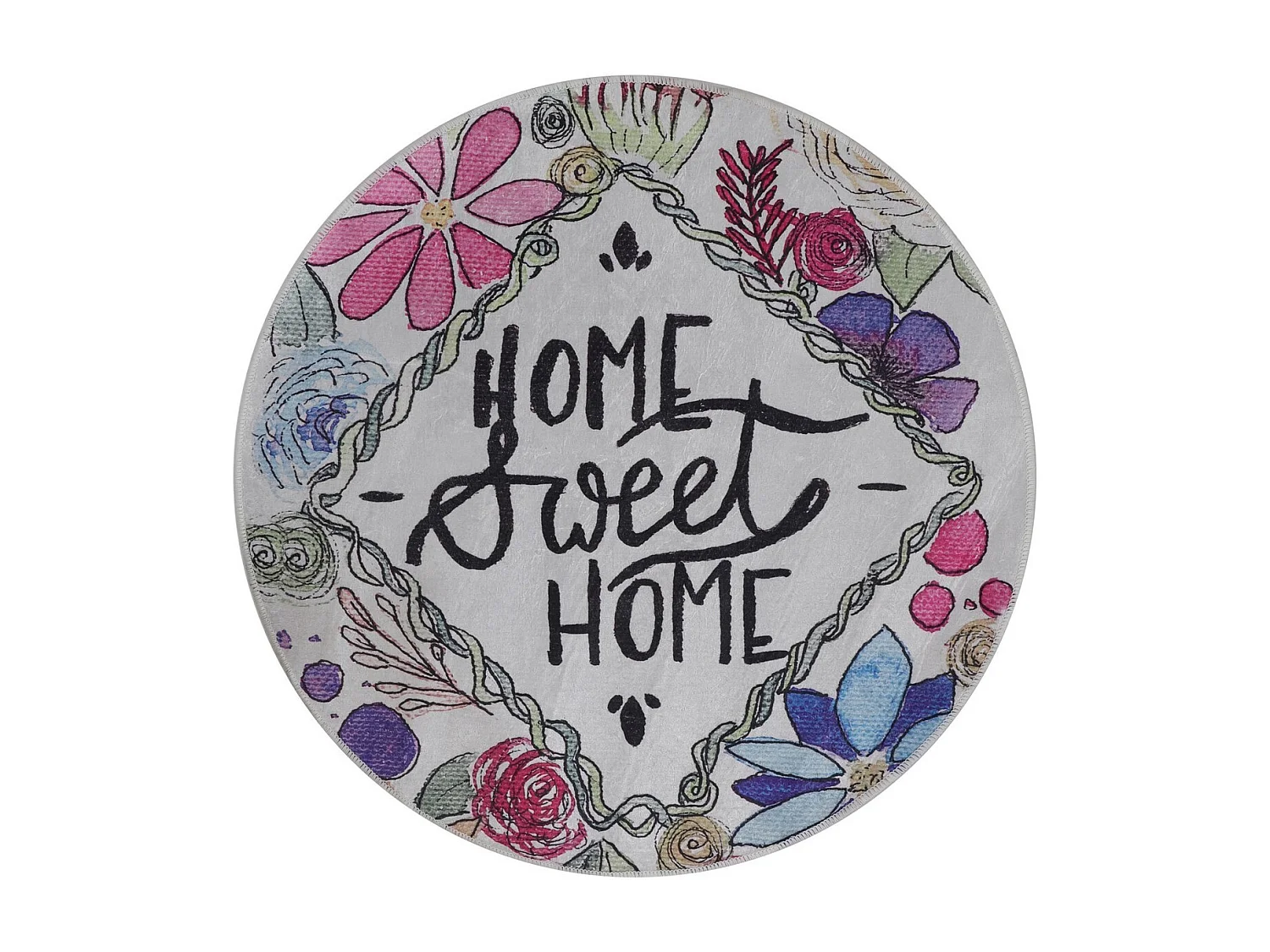 Alfombra de baño Topiary Circle Djt 80 multicolor