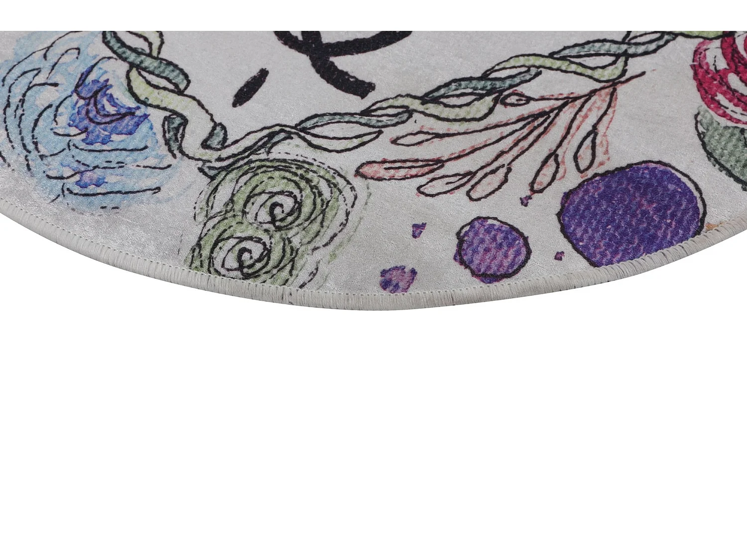 Alfombra de baño Topiary Circle Djt 80 multicolor