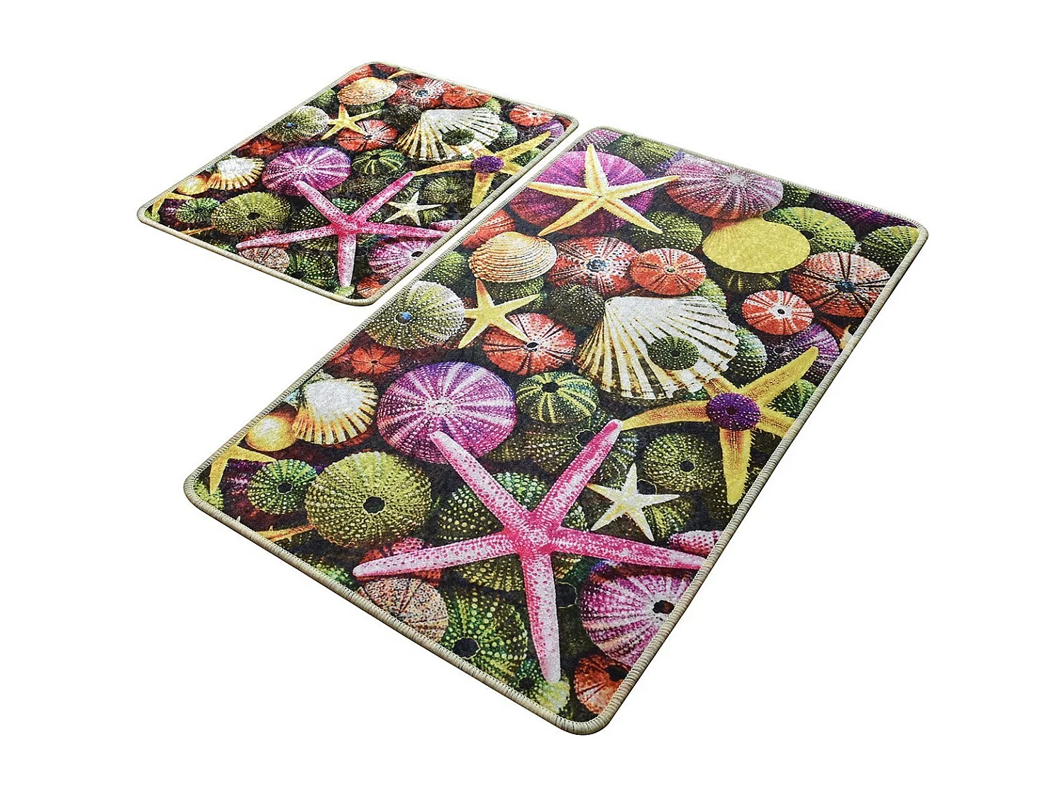 Alfombra de baño Set (2 piezas) Estrella multicolor