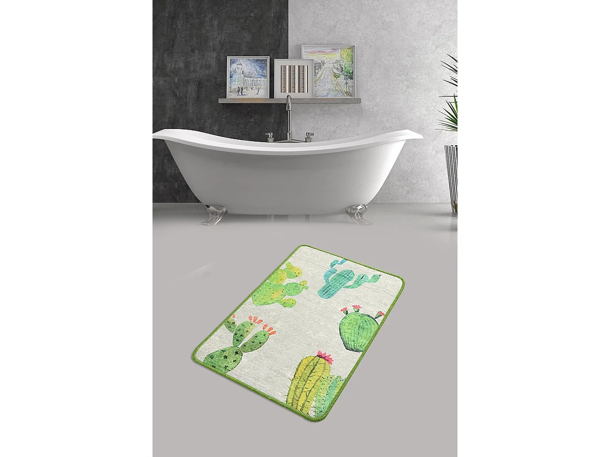 Alfombra de baño Kaktüs DJT (40 x 60) multicolor