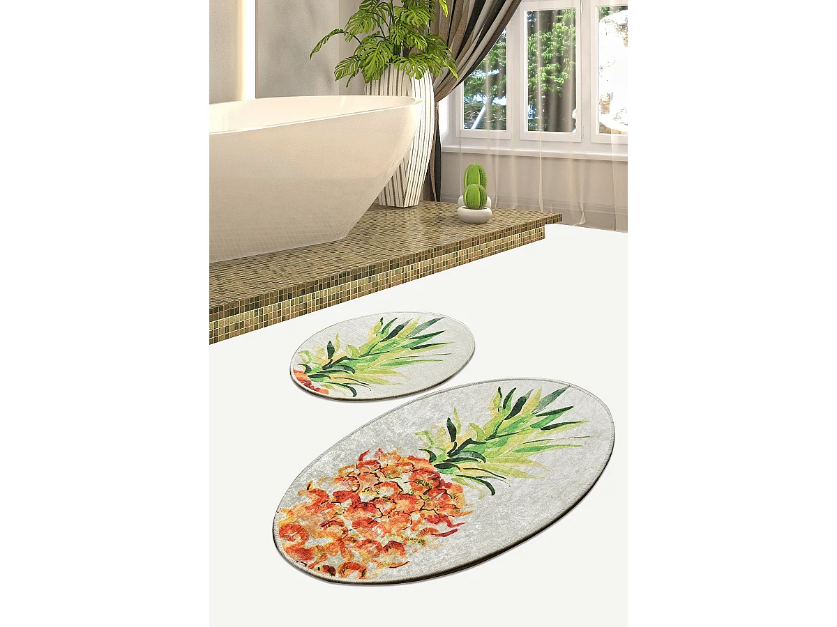 Alfombra de baño Set (2 piezas) Pine DJT multicolor