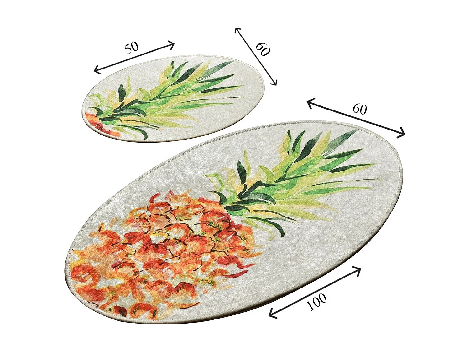 Alfombra de baño Set (2 piezas) Pine DJT multicolor