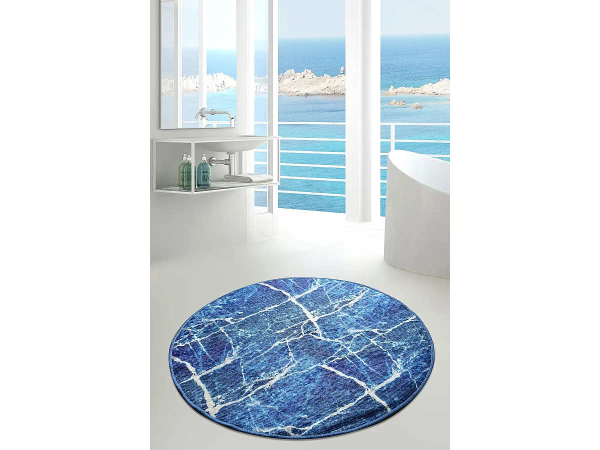 Alfombra de baño Denim DJT (100 cm) multicolor