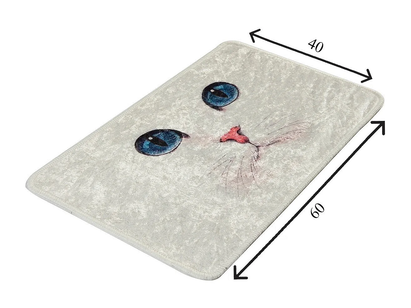 Alfombra de baño Blue Eyes (40 x 60) multicolor