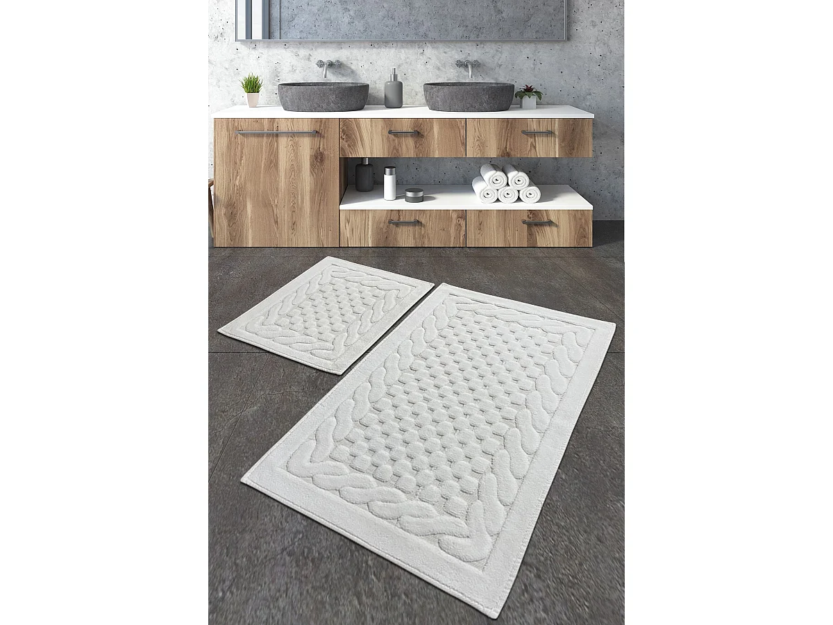 Alfombra de baño Set (2 piezas) Bambi  crudo