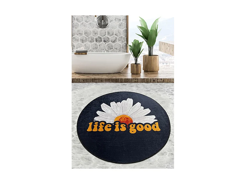 Alfombra de baño Life Is Good Djt (200 cm) multicolor