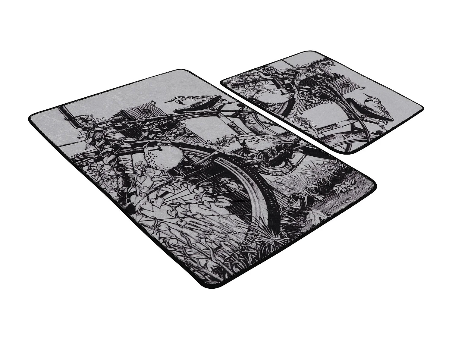 Alfombra de baño Set (2 piezas) Hand Draw multicolor