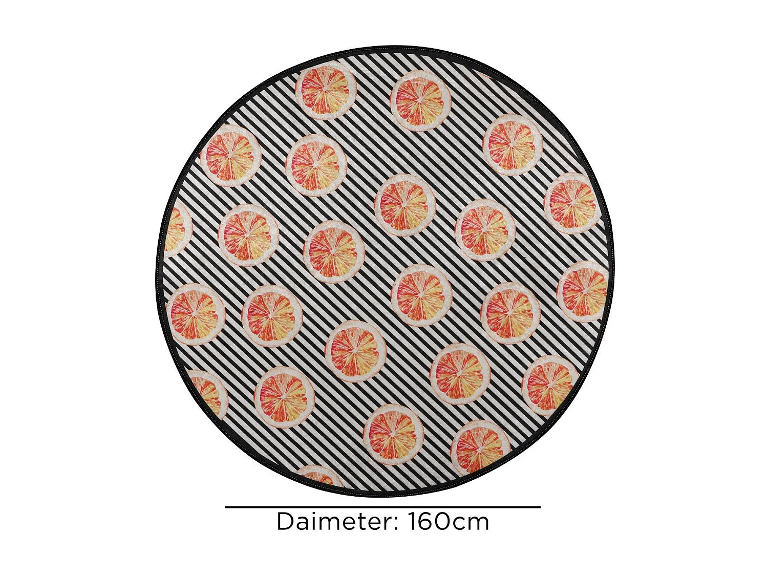 Alfombra de baño Tranche Circle Djt 160 multicolor