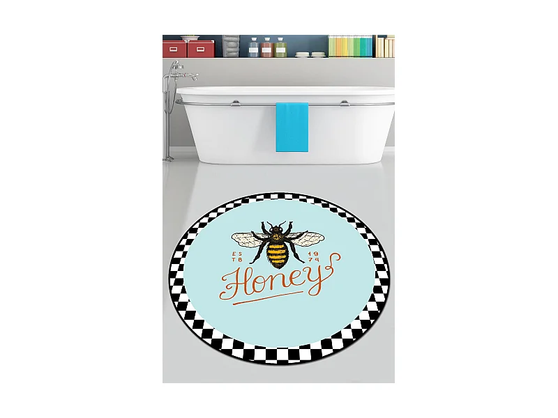 Alfombra de baño Apidae Djt (200 cm) multicolor