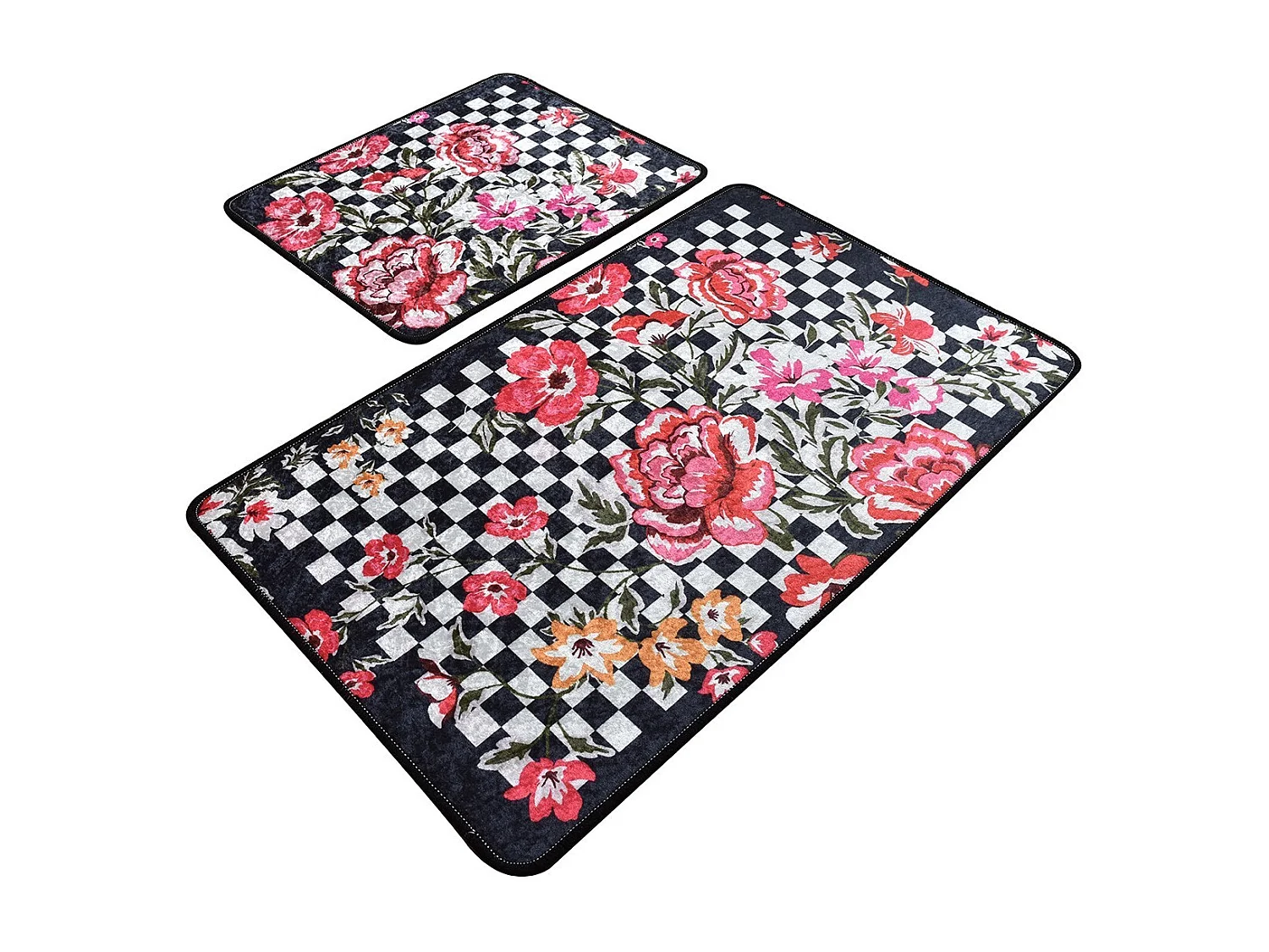 Alfombra de baño Set (2 piezas) Black Rose multicolor