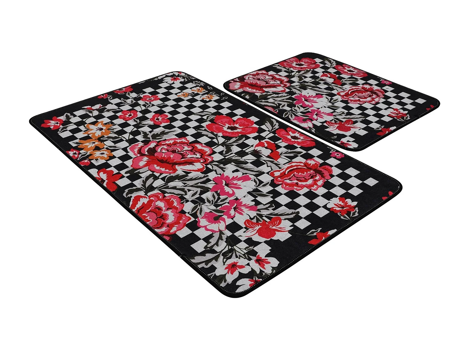 Alfombra de baño Set (2 piezas) Black Rose multicolor