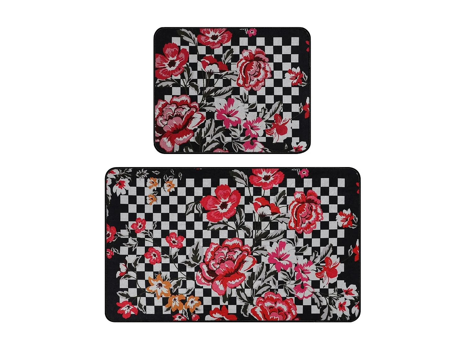 Alfombra de baño Set (2 piezas) Black Rose multicolor