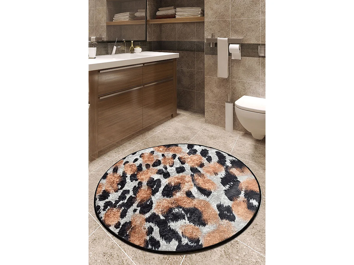 Alfombra de baño Leopard DJT multicolor