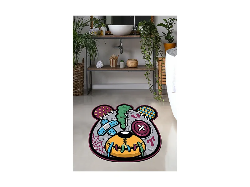 Alfombra de baño Injured Panda 200 multicolor