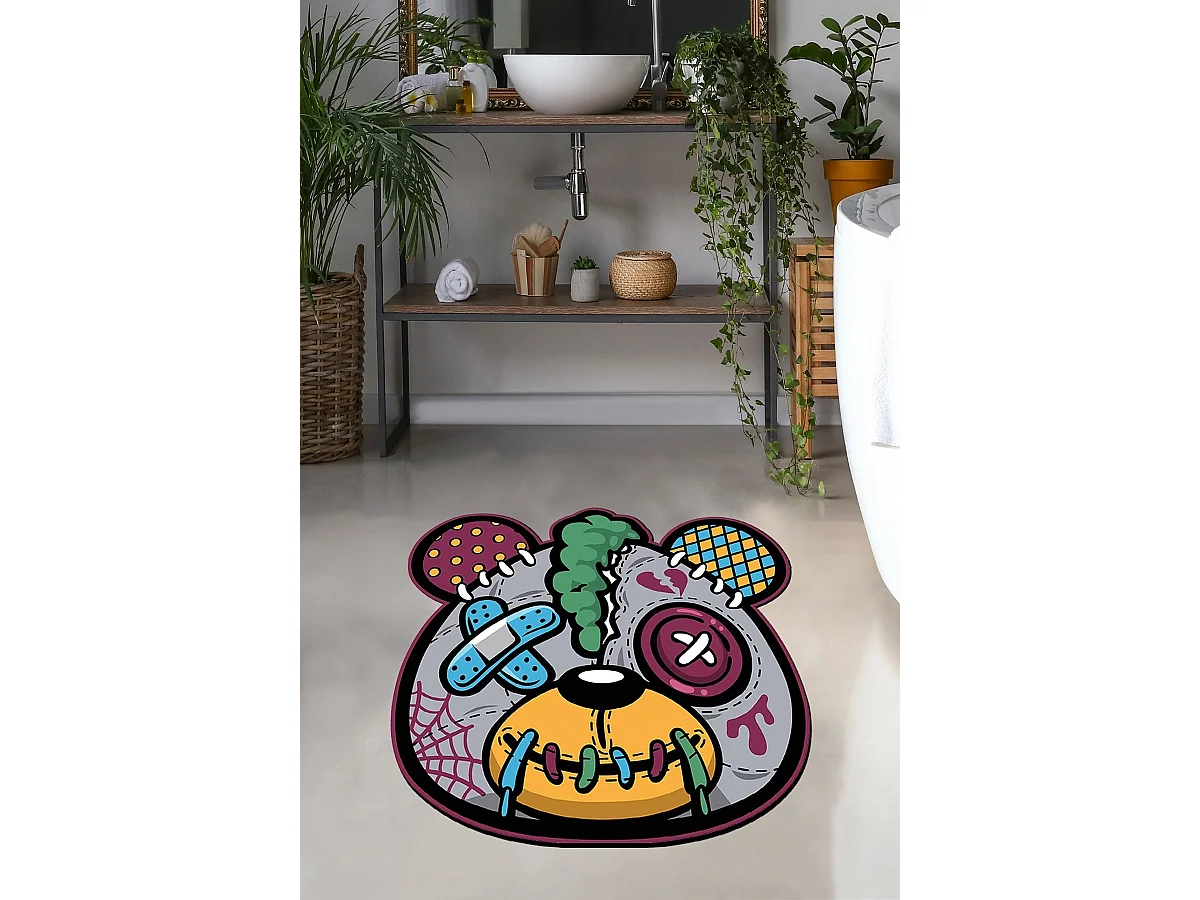 Alfombra de baño Injured Panda 200 multicolor