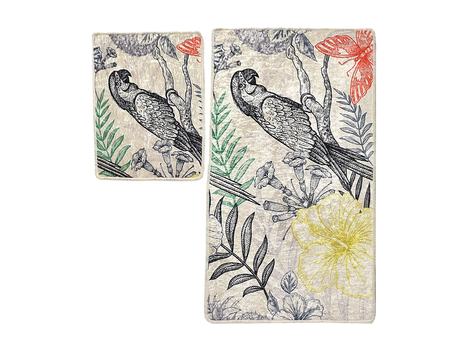 Alfombra de baño Set (2 piezas) Parrot multicolor