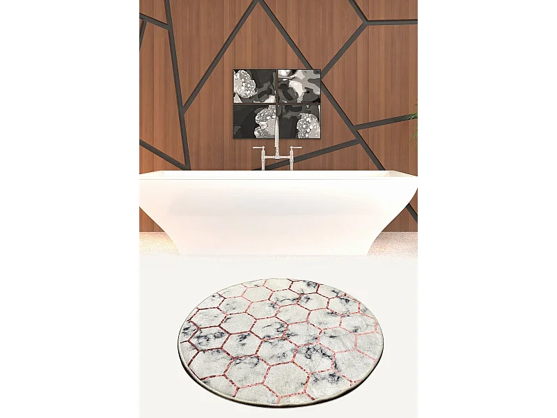 Alfombra de baño Honeycumb DJT multicolor