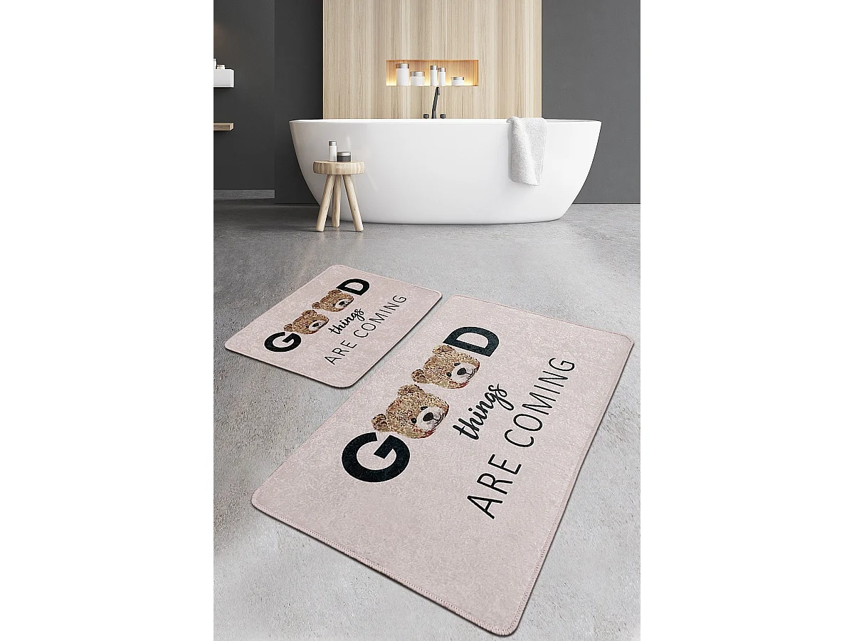 Alfombra de baño Set (2 piezas) Things Djt multicolor