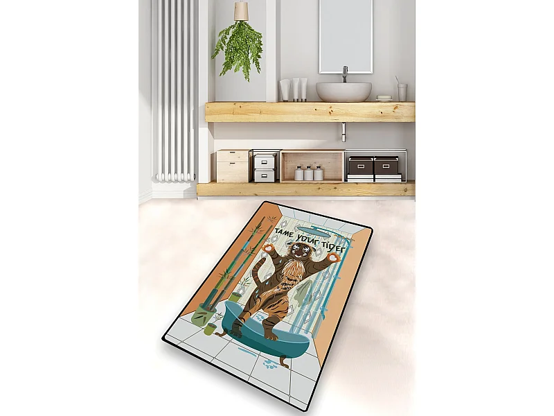 Alfombra de baño Tame Your Tiger multicolor