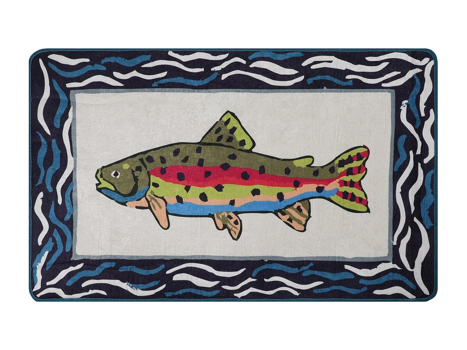 Alfombra de baño Pescado multicolor