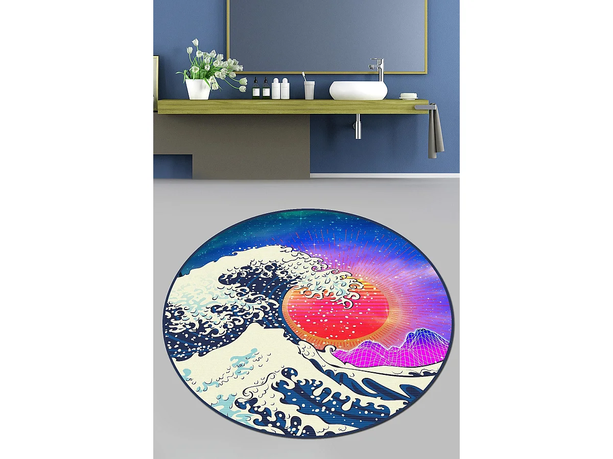 Alfombra de baño Tidal Wave Djt (200 cm) multicolor