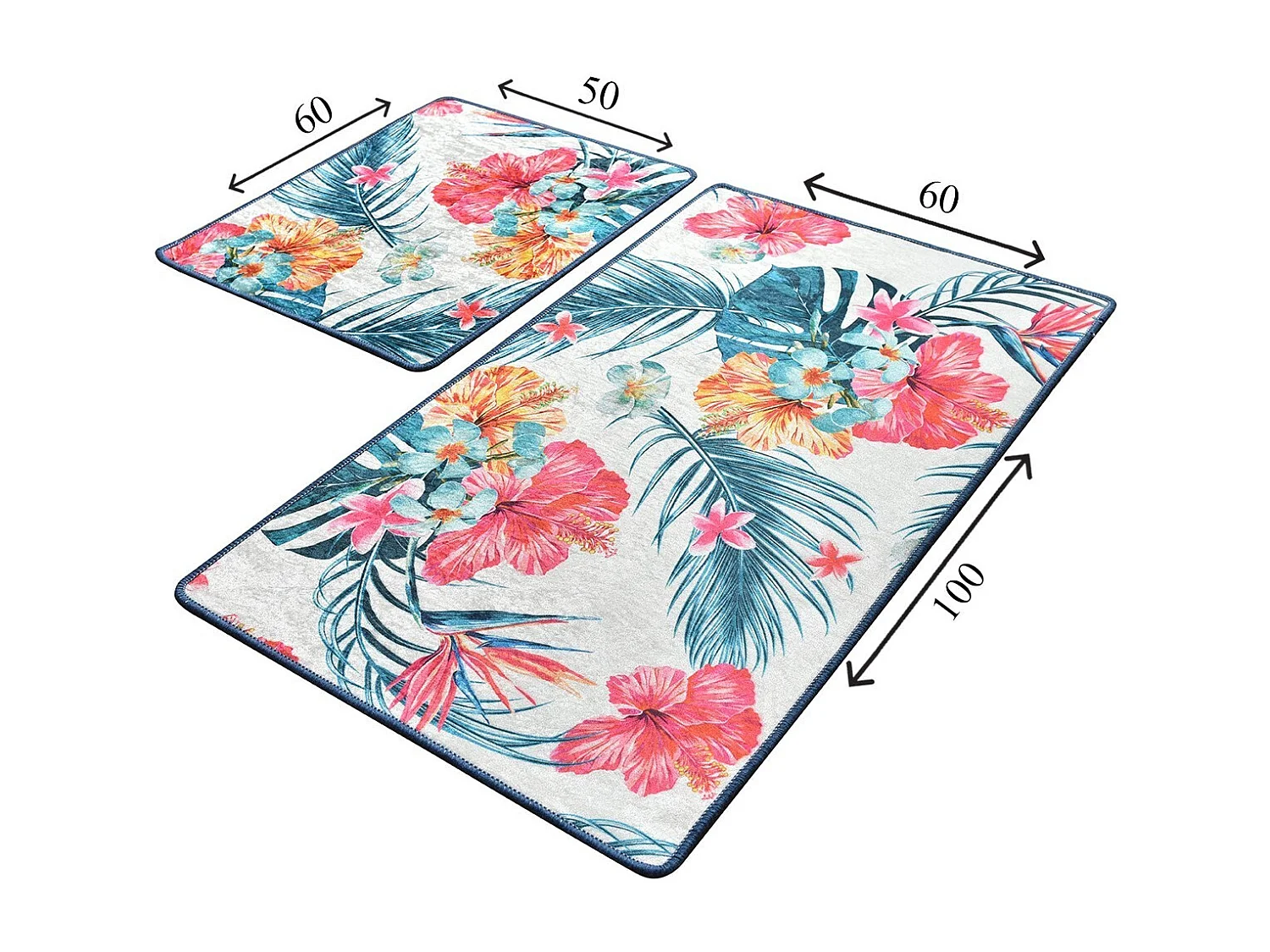 Alfombra de baño Set (2 piezas) Claire multicolor