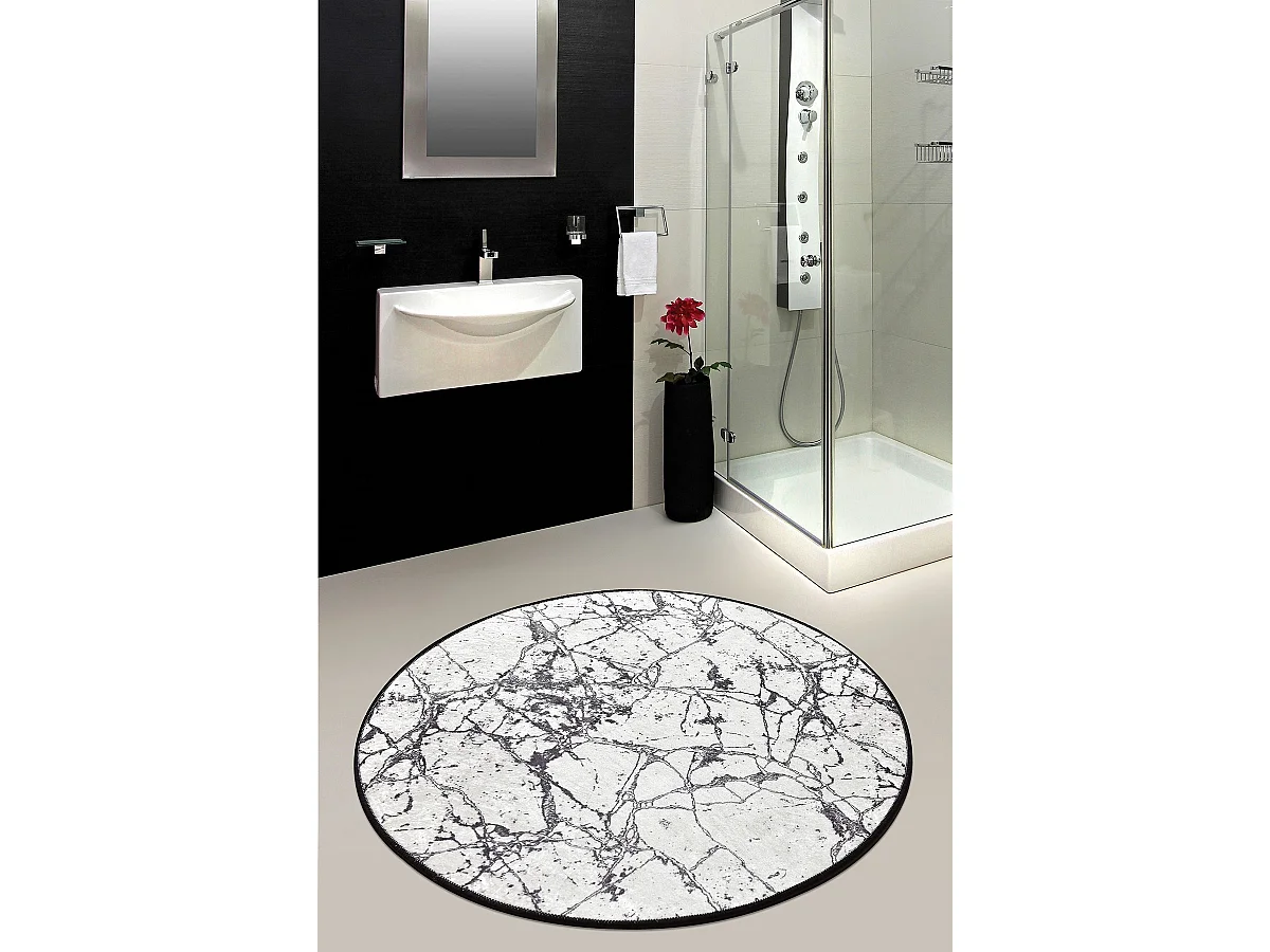 Alfombra de baño Marble (140 cm)  multicolor
