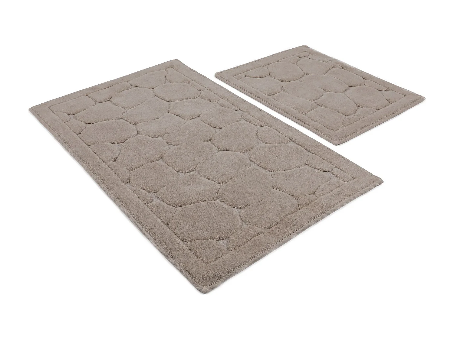 Alfombra de baño Set (2 piezas) Lino  multicolor