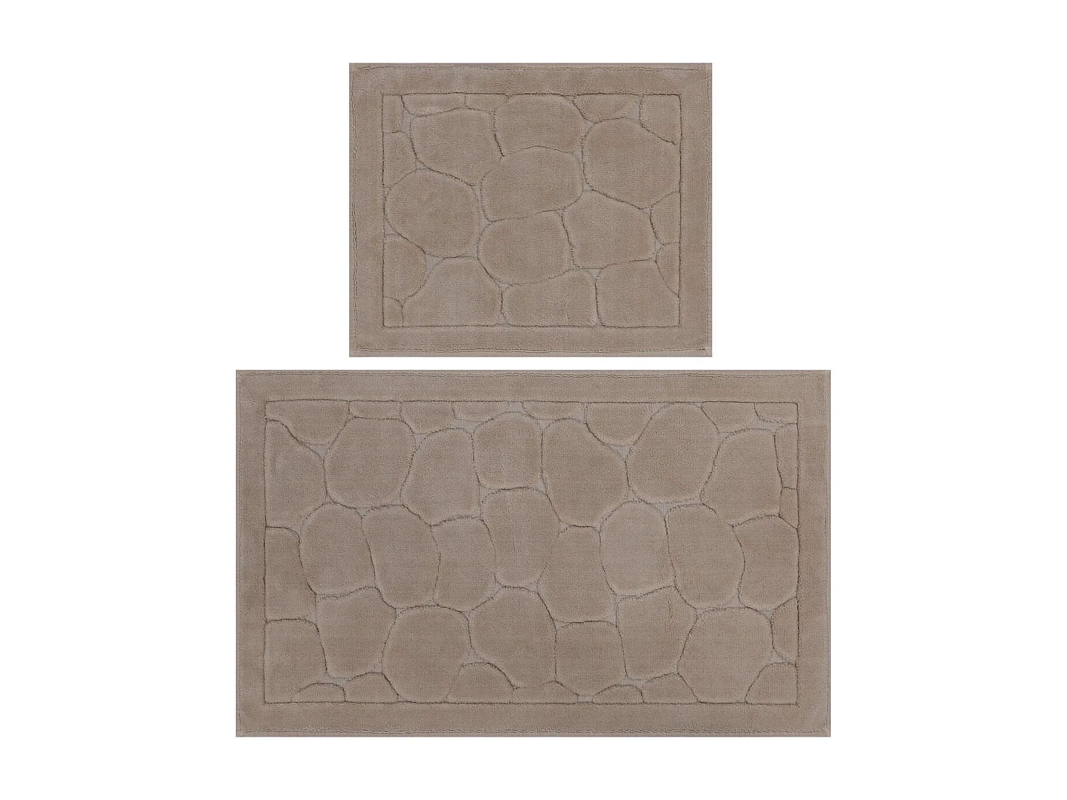 Alfombra de baño Set (2 piezas) Lino  multicolor