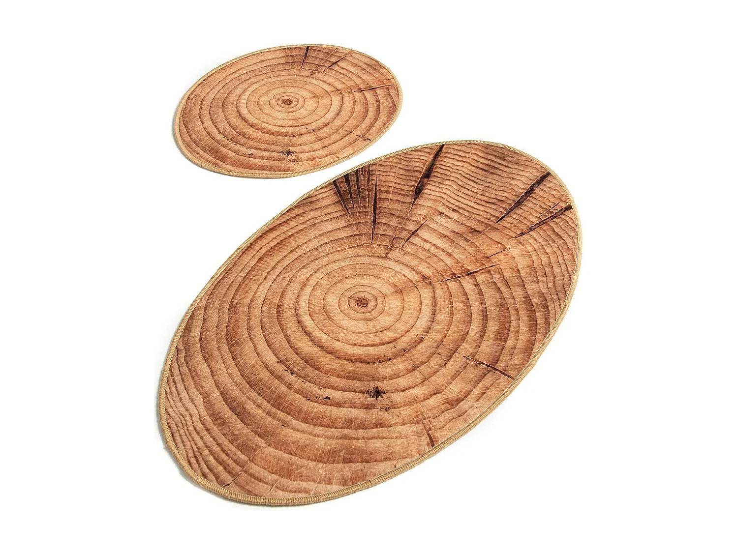 Alfombra de baño Set (2 piezas) Wood DJT multicolor