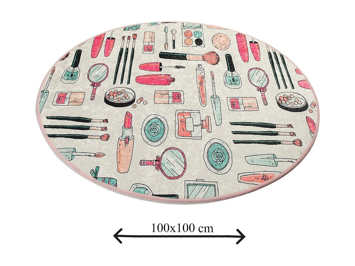 Alfombra de baño Makeup DJT multicolor