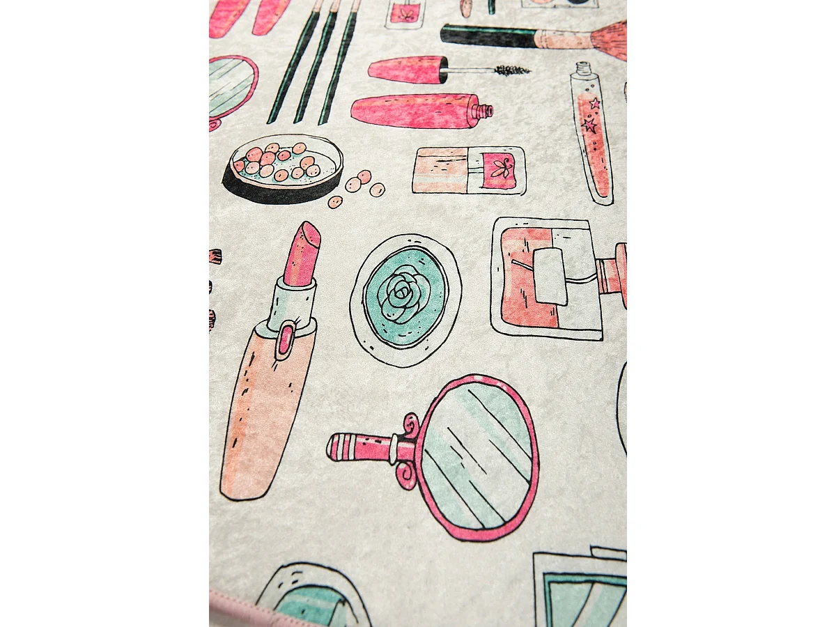 Alfombra de baño Makeup DJT multicolor