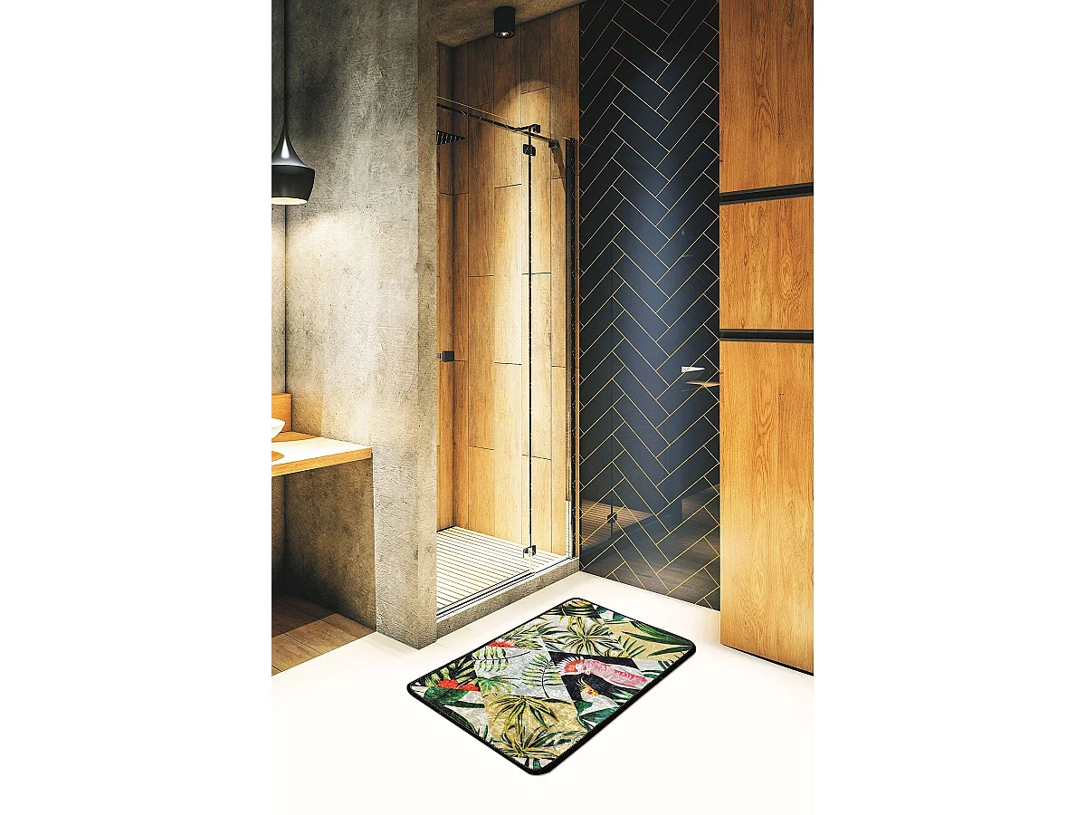 Alfombra de baño Patch DJT multicolor