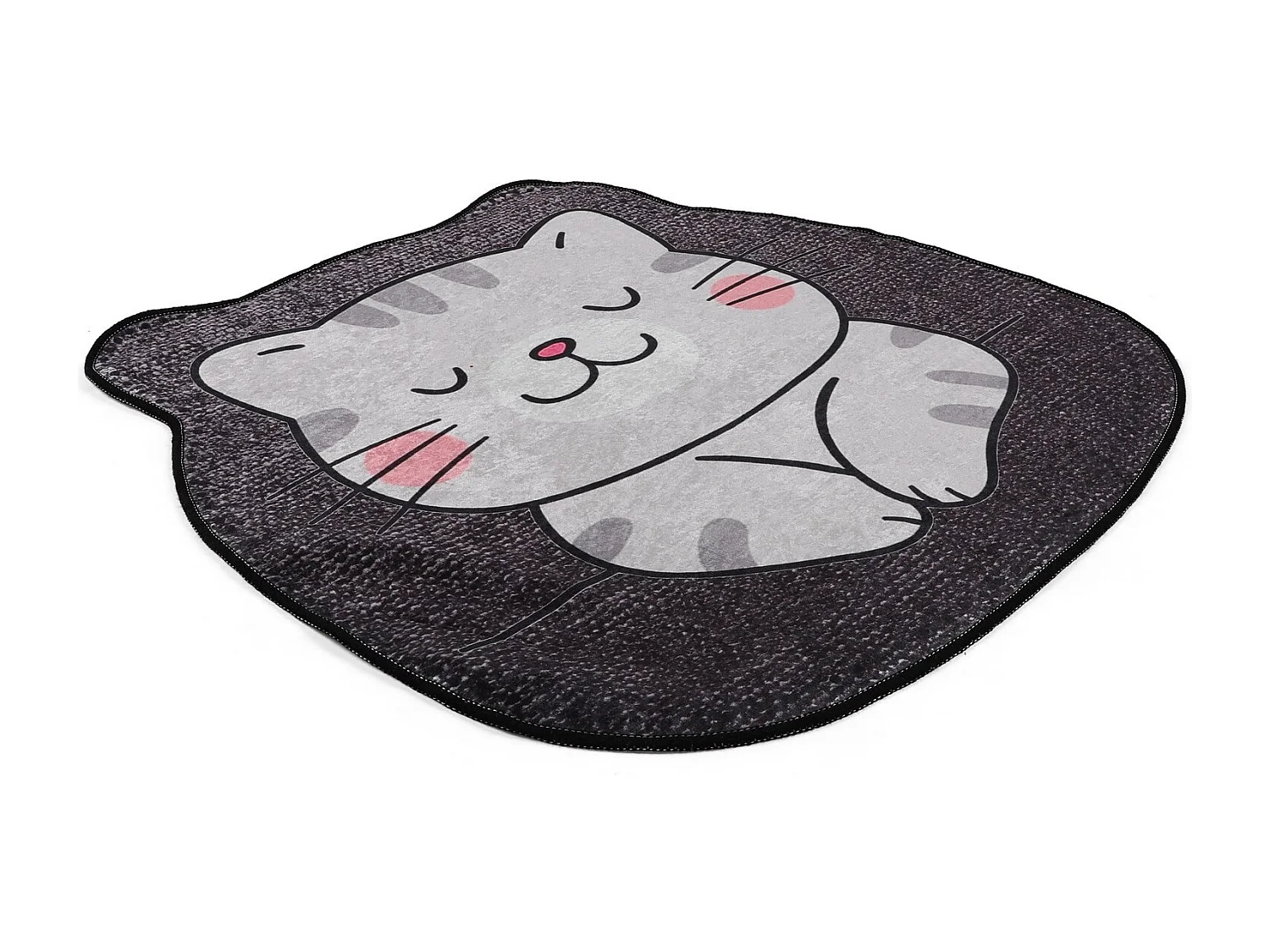Alfombra de baño Neko (100 cm) gris