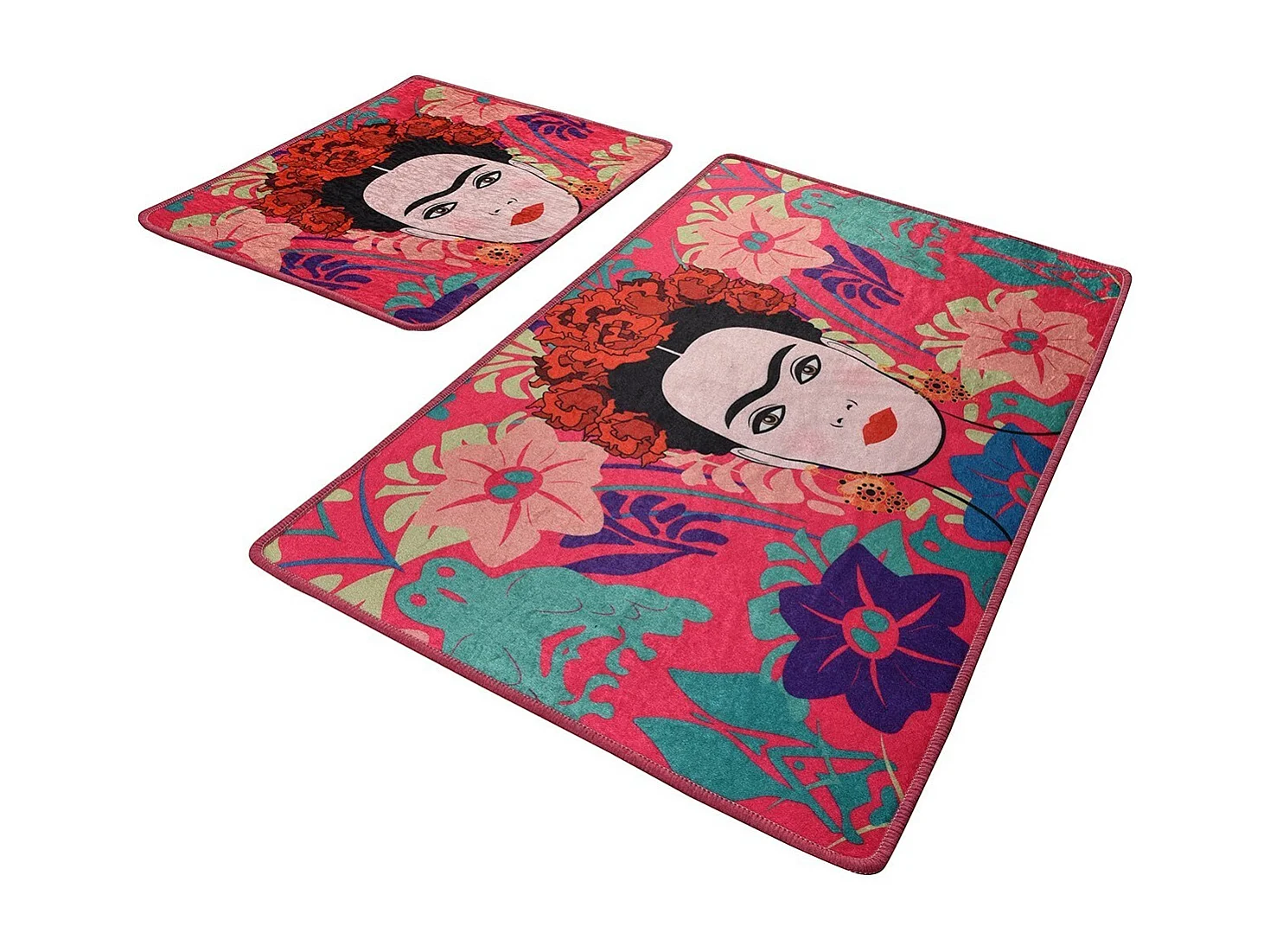 Alfombra de baño Set (2 piezas) Frida  multicolor