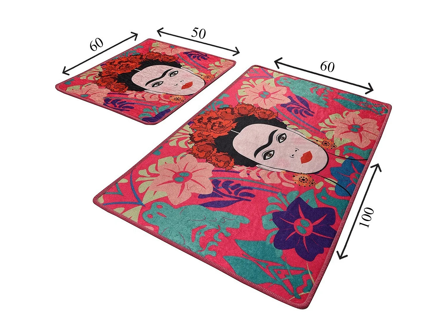 Alfombra de baño Set (2 piezas) Frida  multicolor