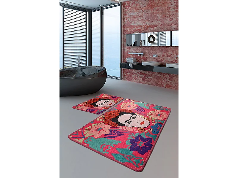 Alfombra de baño Set (2 piezas) Frida  multicolor