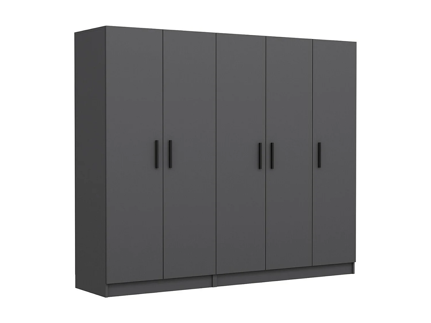 Armario Kale-5079 antracita 225x210x52 cm