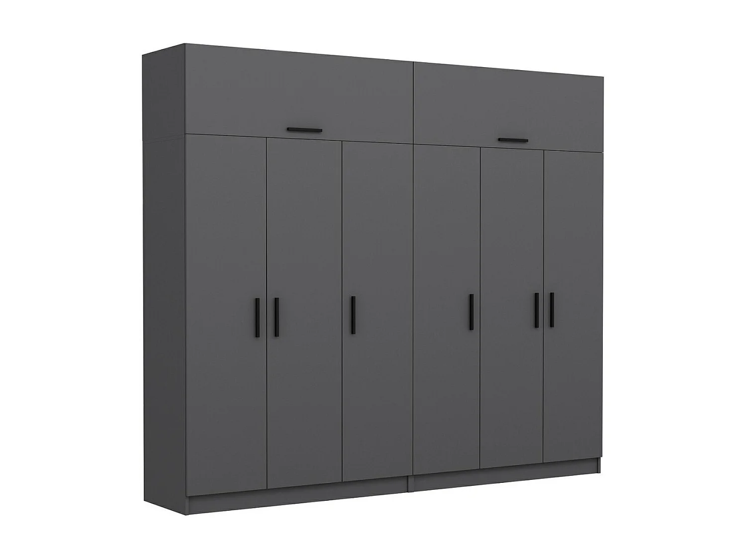 Armario Kale-5267 antracita 270x255x52 cm