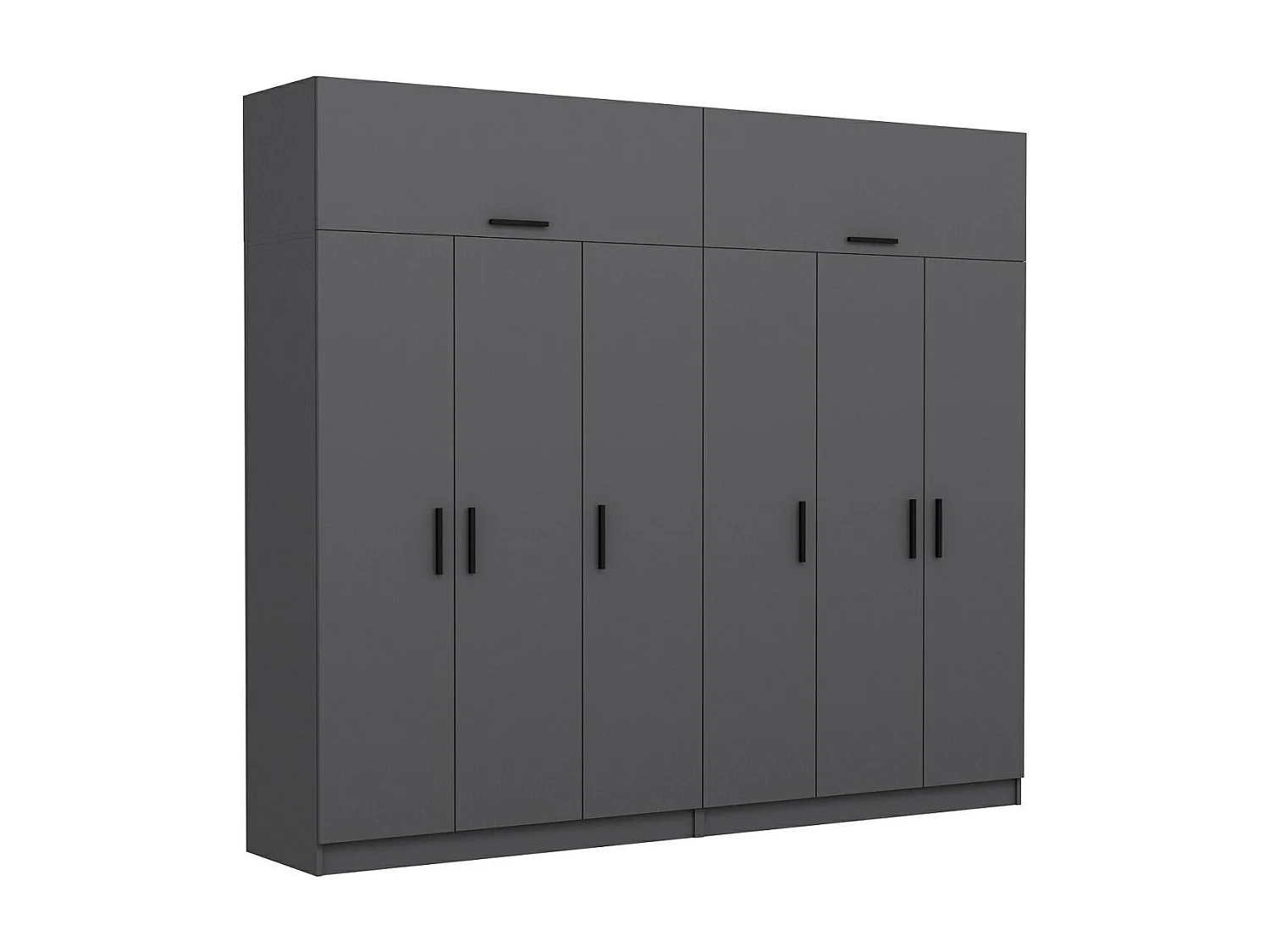 Armario Kale-5267 antracita 270x255x52 cm