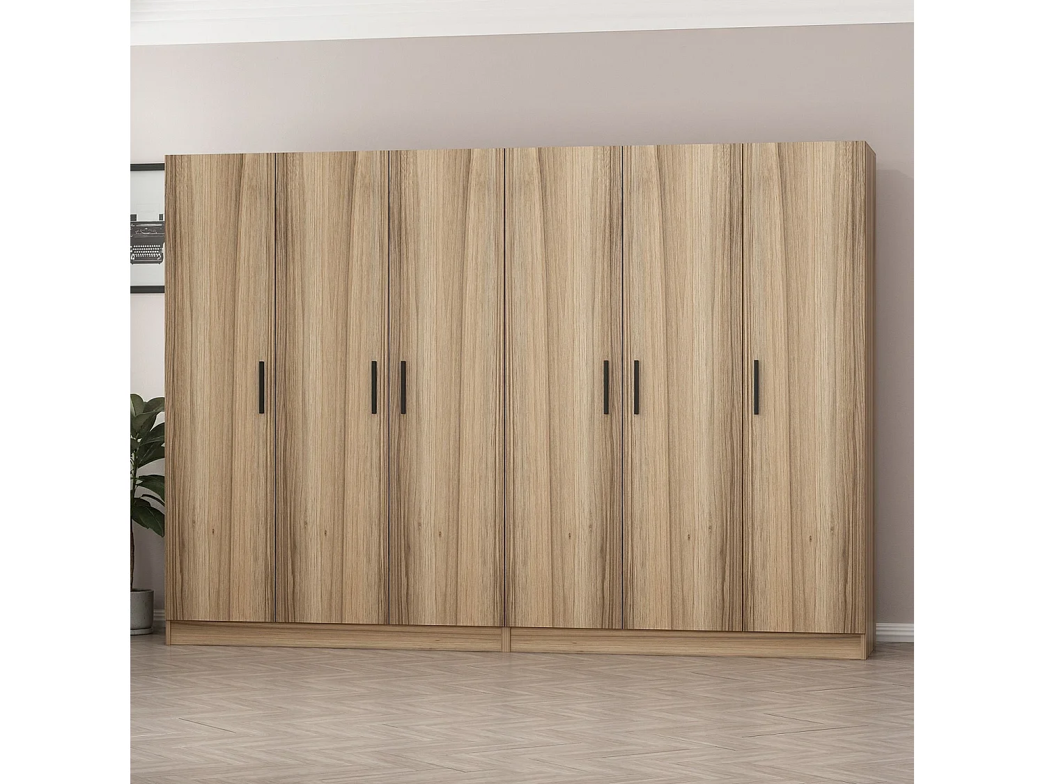 Armario Kale-7501 dore 270x190x52 cm