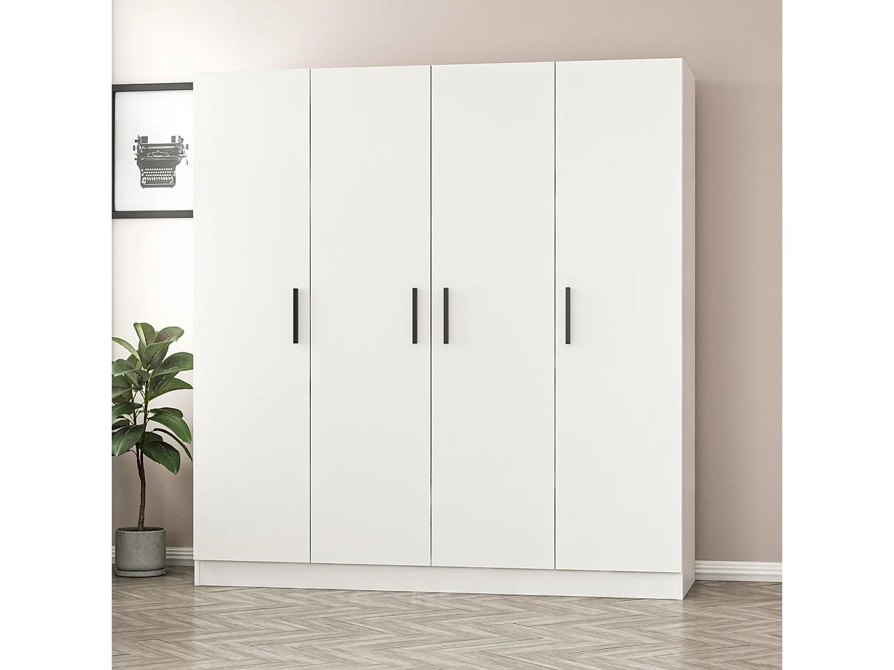 Armario Kale-2186 blanco 180x190x52 cm